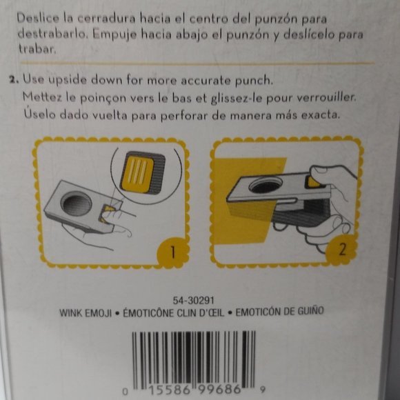 ek Tools Craft Paper Punch Smiley Face Emoji - Picture 6 of 8